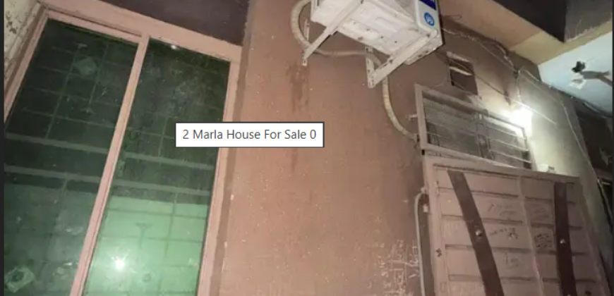 2 Marla House For Sale