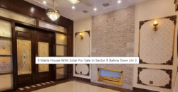 8 Marla House With Solar For Sale In Sector B Bahria Town Lhr