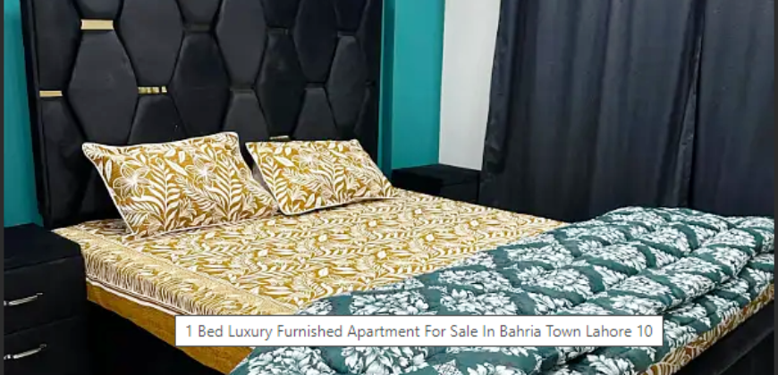 1 Bed Luxury Furnished Apartment For Sale In Bahria Town Lahore