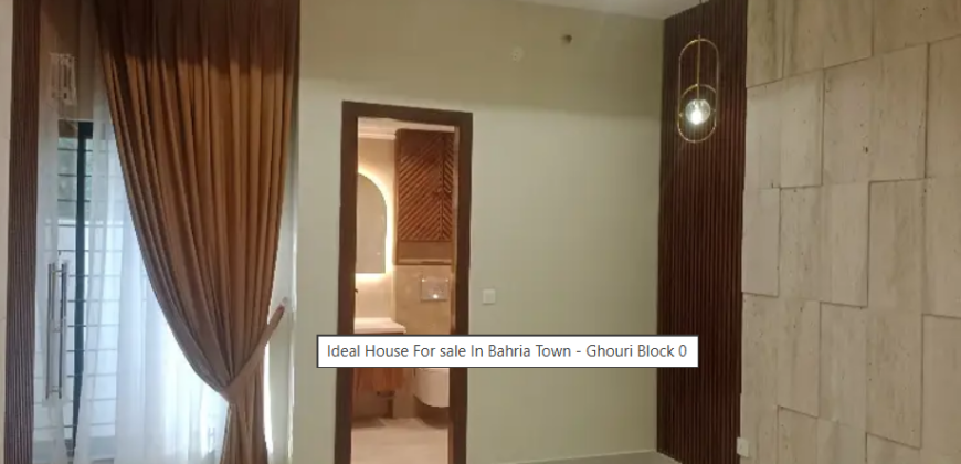 Ideal House For sale In Bahria Town – Ghouri Block