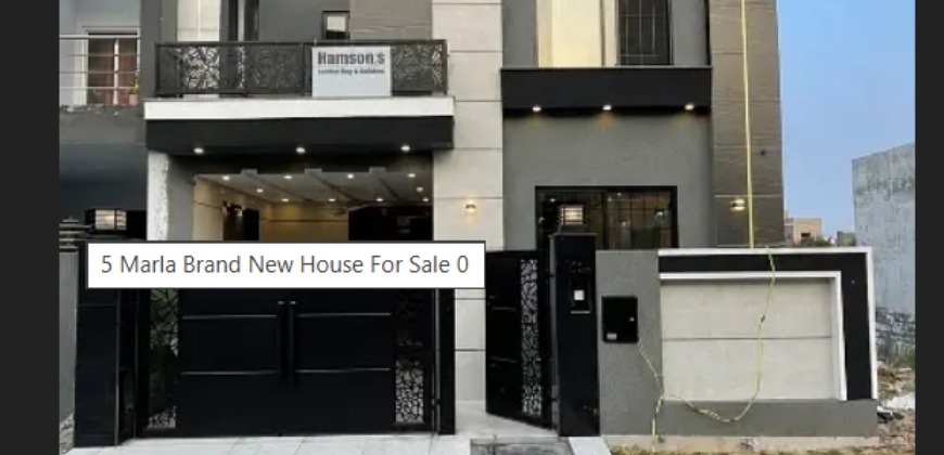 5 Marla Brand New House For Sale, OLC block A Lahore