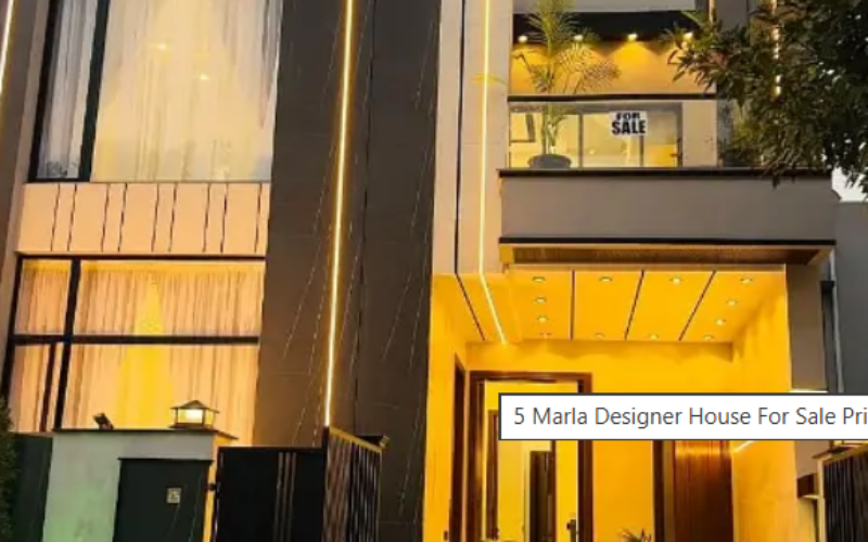 5 Marla Designer House For Sale Prime Location Sector E