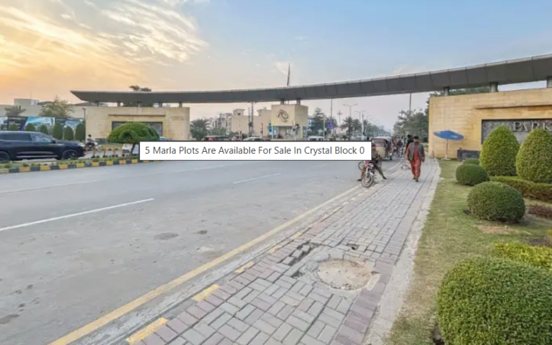 5 Marla Plots Are Available For Sale In Crystal Block Park View City – Crystal Block, Lahore