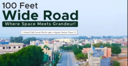 3 Marla 8 Sqft Corner Plot for sale in Alghani Garden Phase 3
