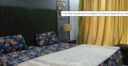 One Bed Apartment Furnished For Rent In Iqbal Block Like New Family Building