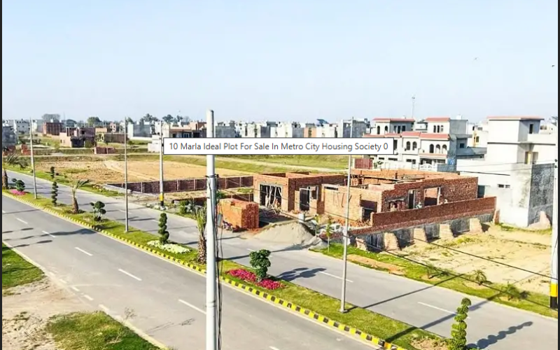 10 Marla Ideal Plot For Sale In Metro City Housing Society