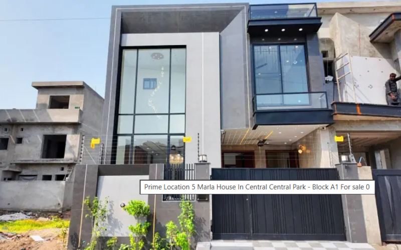 Prime Location 5 Marla House In Central Central Park – Block A1 For sale