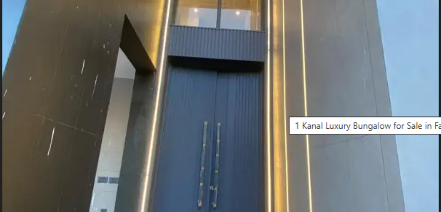 1 Kanal Luxury Bungalow for Sale in Fazaia Housing Society Lahore | 6 Beds | Double Height Lobby | Solar