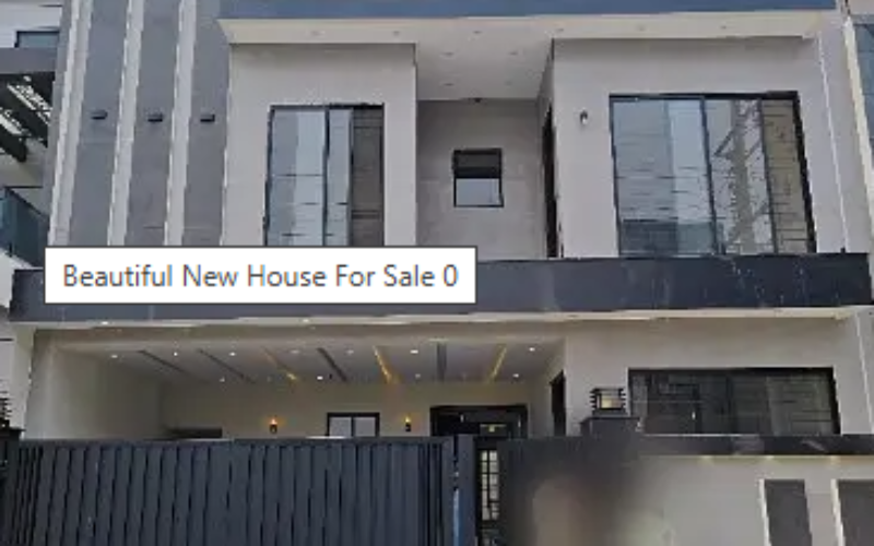 Beautiful New House For Sale LDA Avenue – Block J, Lahore