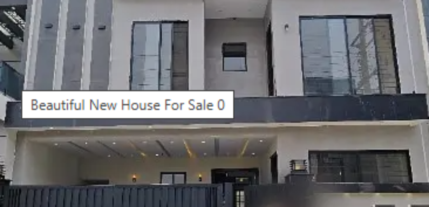 Beautiful New House For Sale LDA Avenue – Block J, Lahore