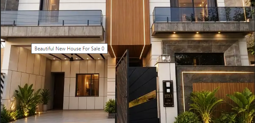 Beautiful New House For Sale LDA Avenue – Block J, Lahore